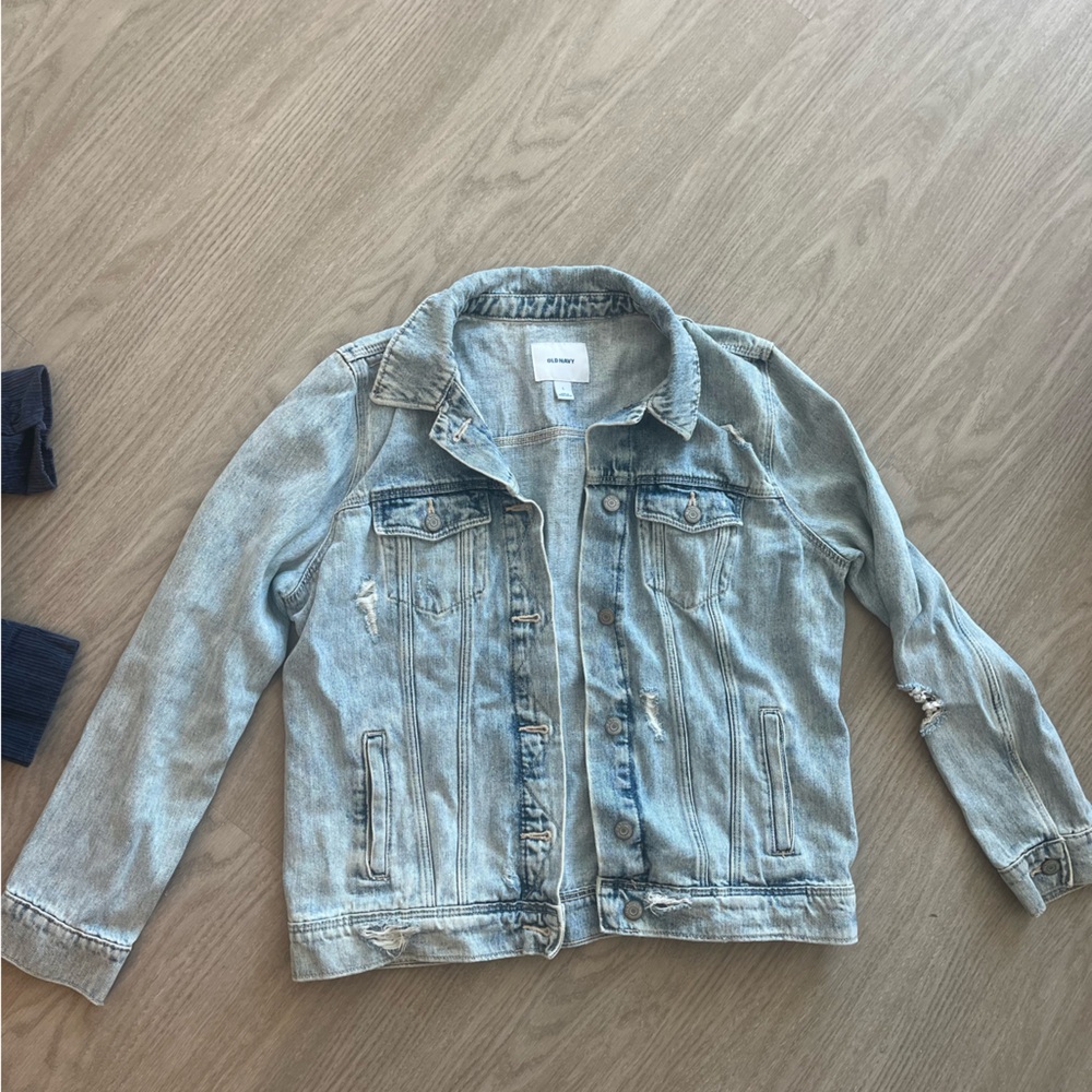 Old Navy ripped jean jacket